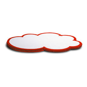 50 WorkshopClouds - large, white/red